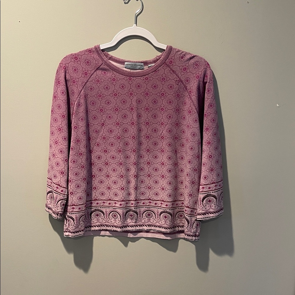Valerie Stevens Casual Mauve Top
